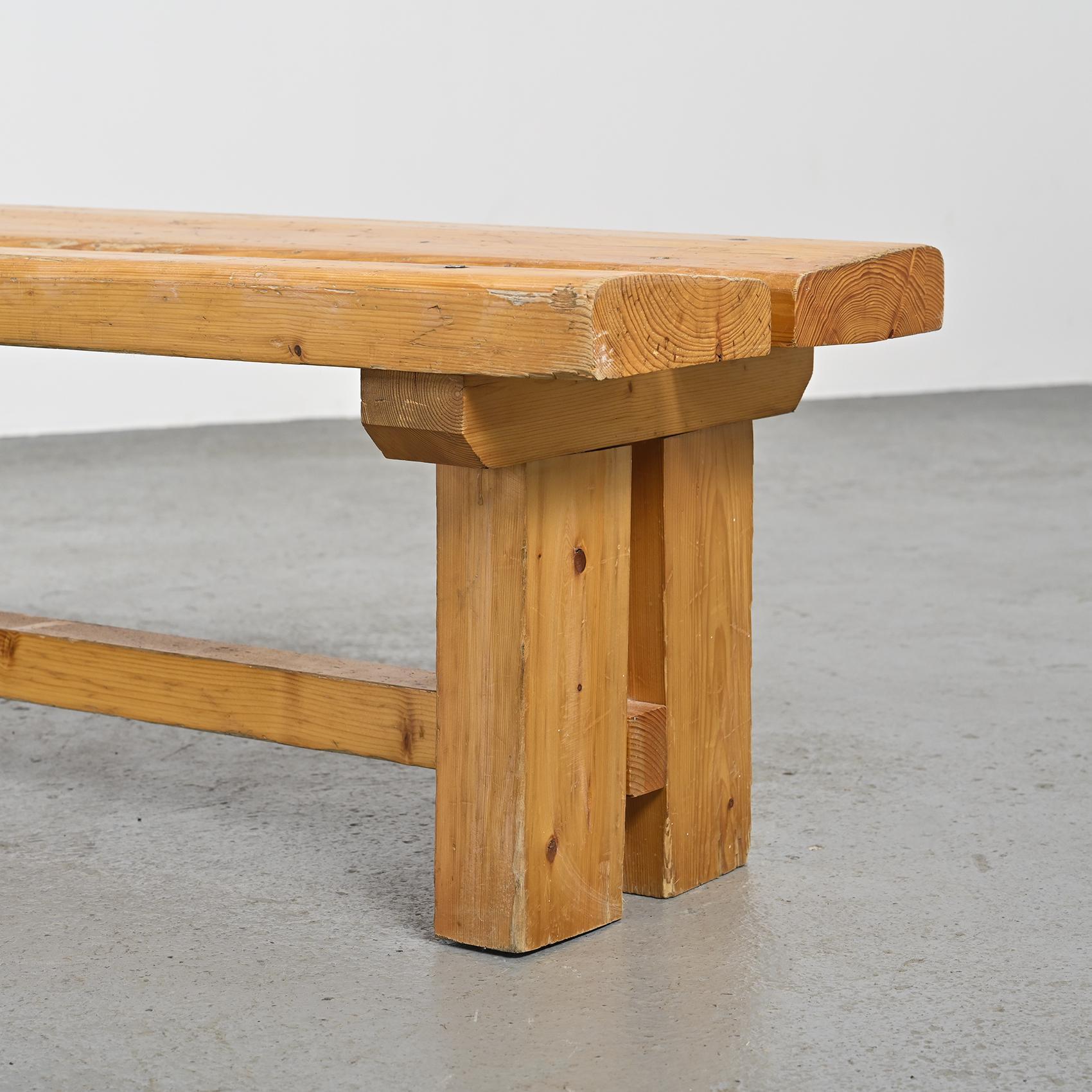 French  Banc Nova  by Charlotte Perriand, Les Arcs circa 1975