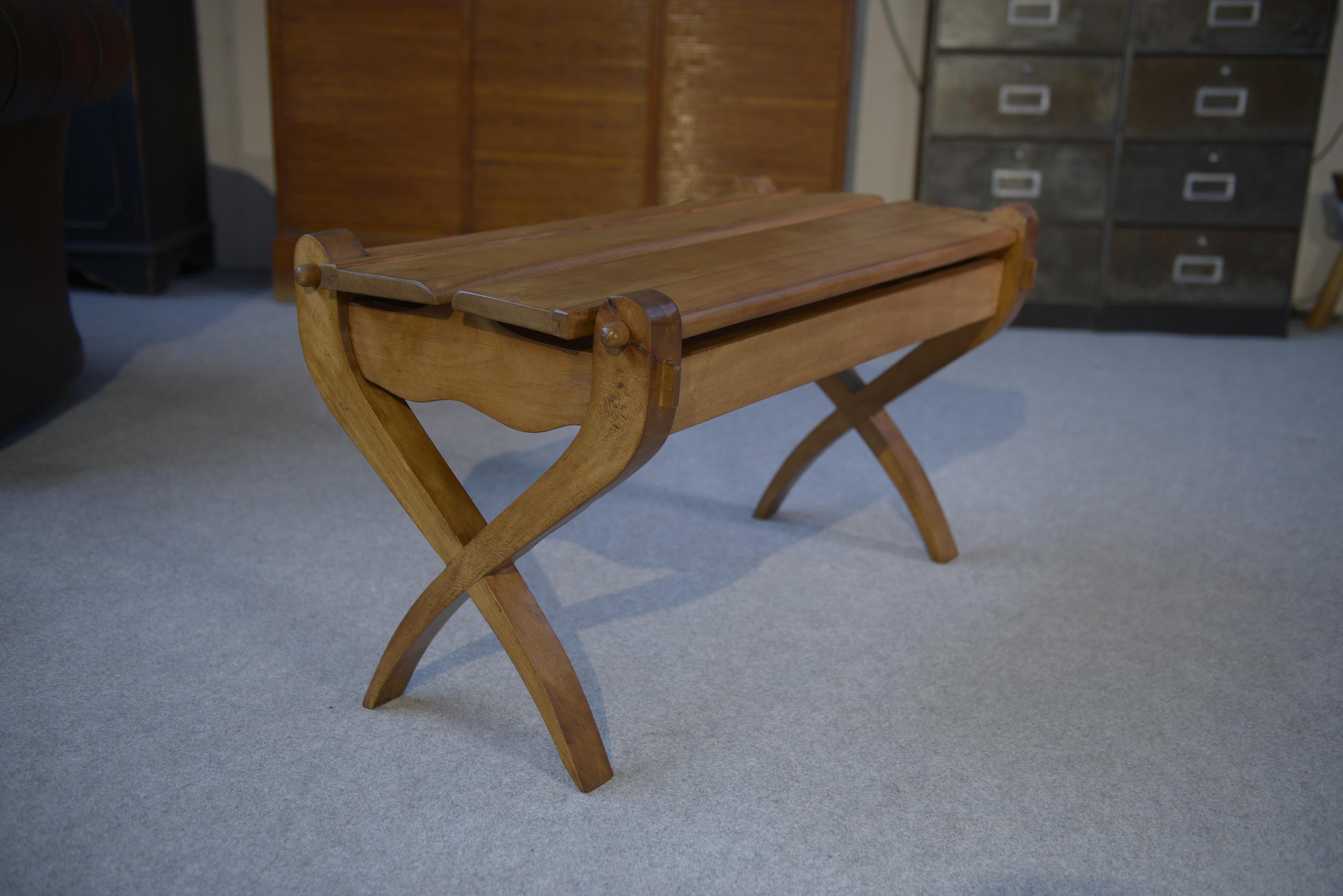Banc Table travailleuse VOTRE Maison par Guillerme et Chambron 1950's in vendita 1