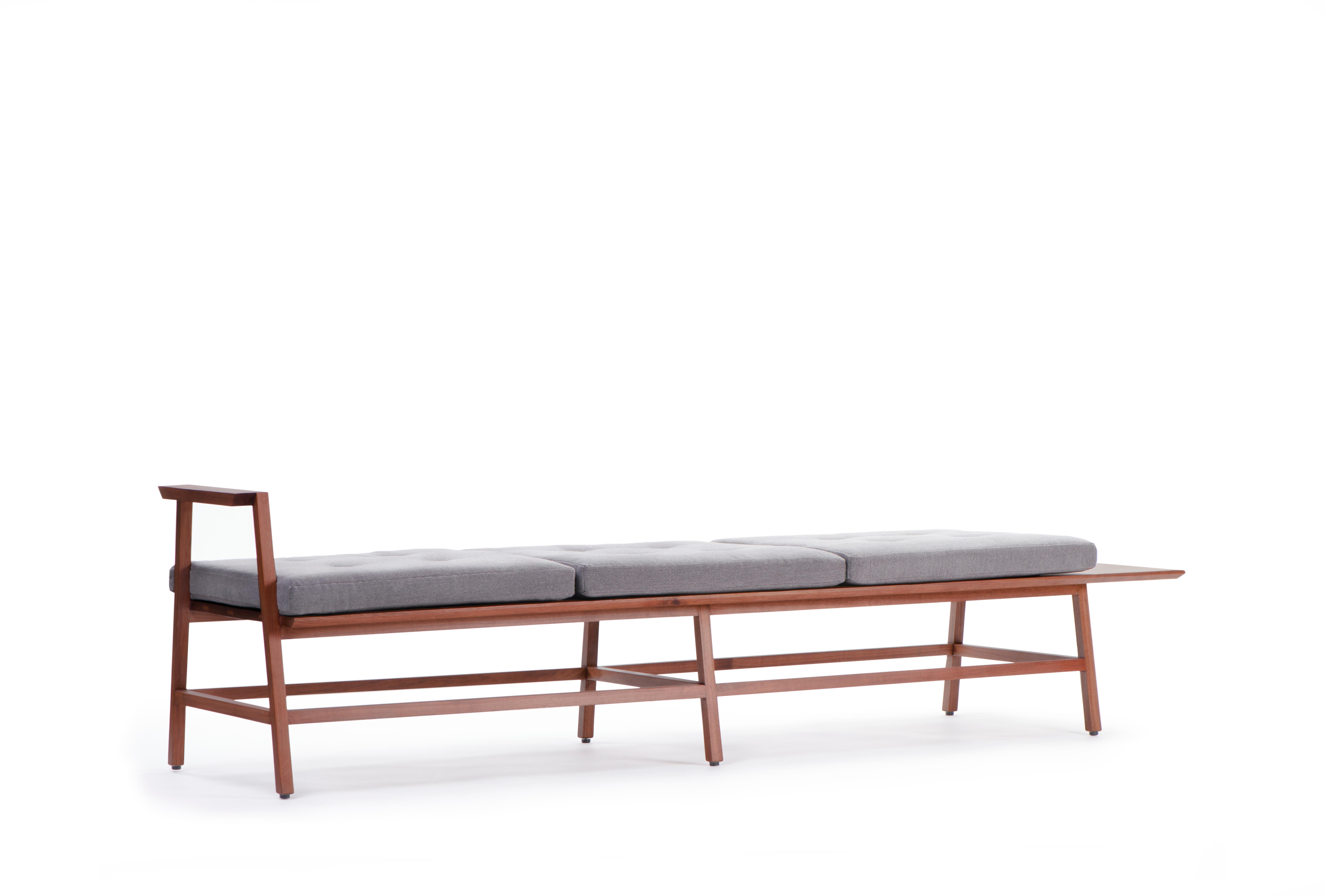 Modern Banca Dedo, Mexican Contemporary 3-Seat Bench by Emiliano Molina for Cuchara For Sale