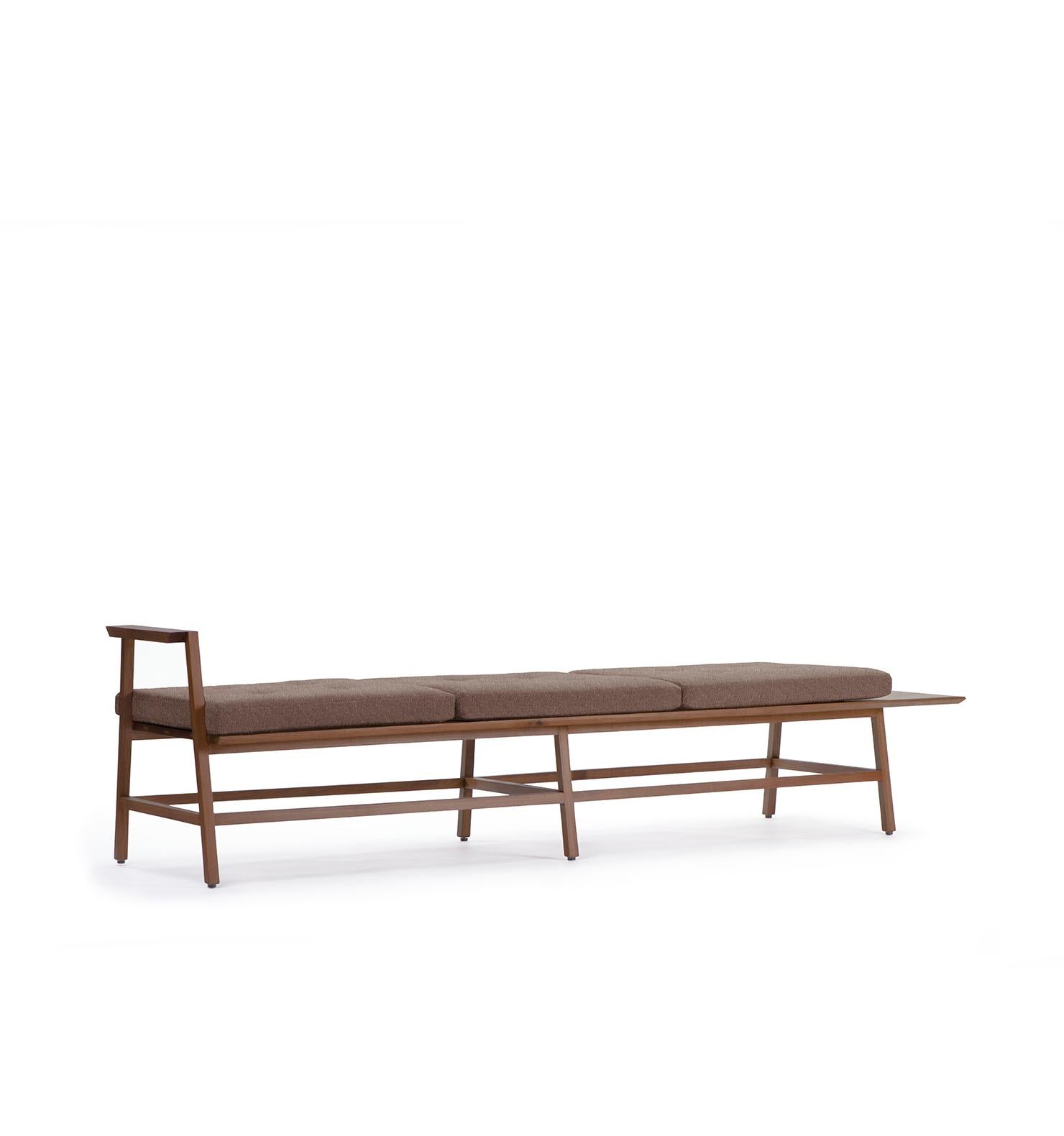 Banca Dedo, Mexican Contemporary 3-Seat Bench by Emiliano Molina for Cuchara For Sale 1