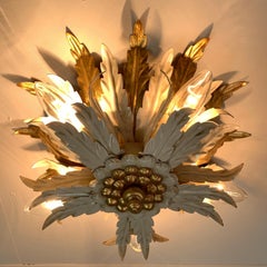 Florentine Flush Ceiling Light, circa 1970s
