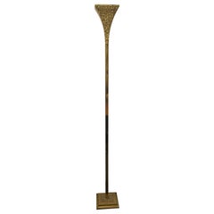 Lampada da terra a luce diffusa Banci Firenze in ottone