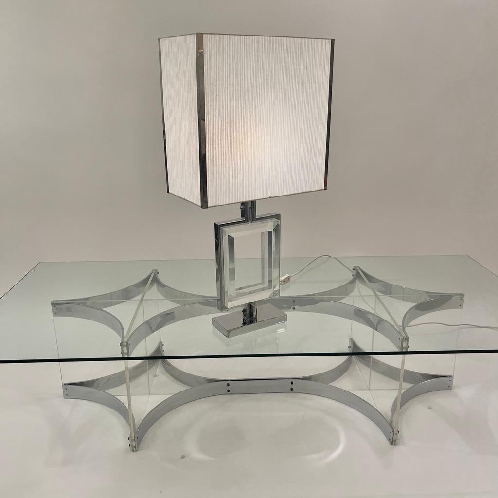 Lampe de table en chrome et acrylique de Banci, Italie, vers les années 1970 en vente 6