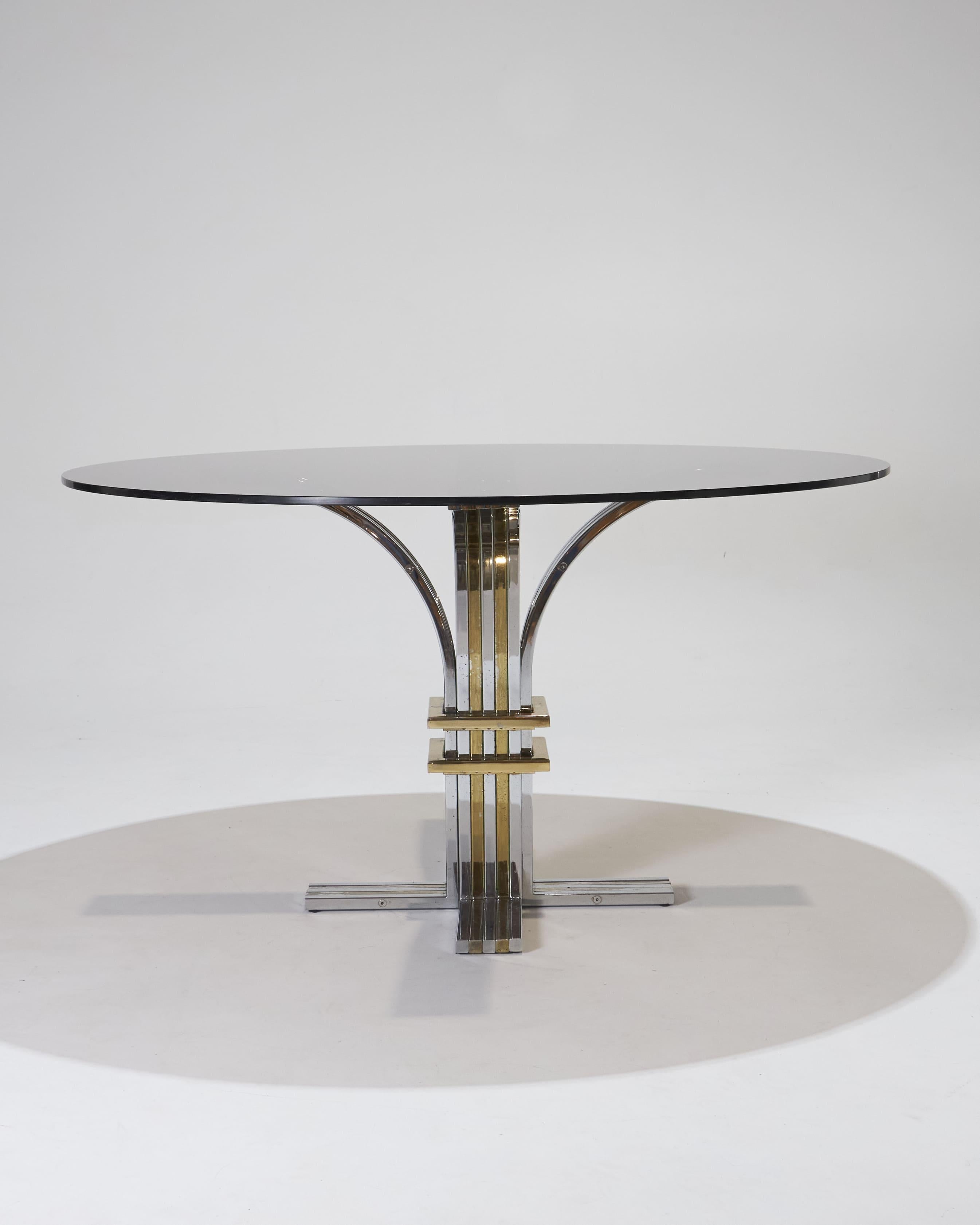 Laiton Table de salle à manger Banci Firenze, 1970 en vente