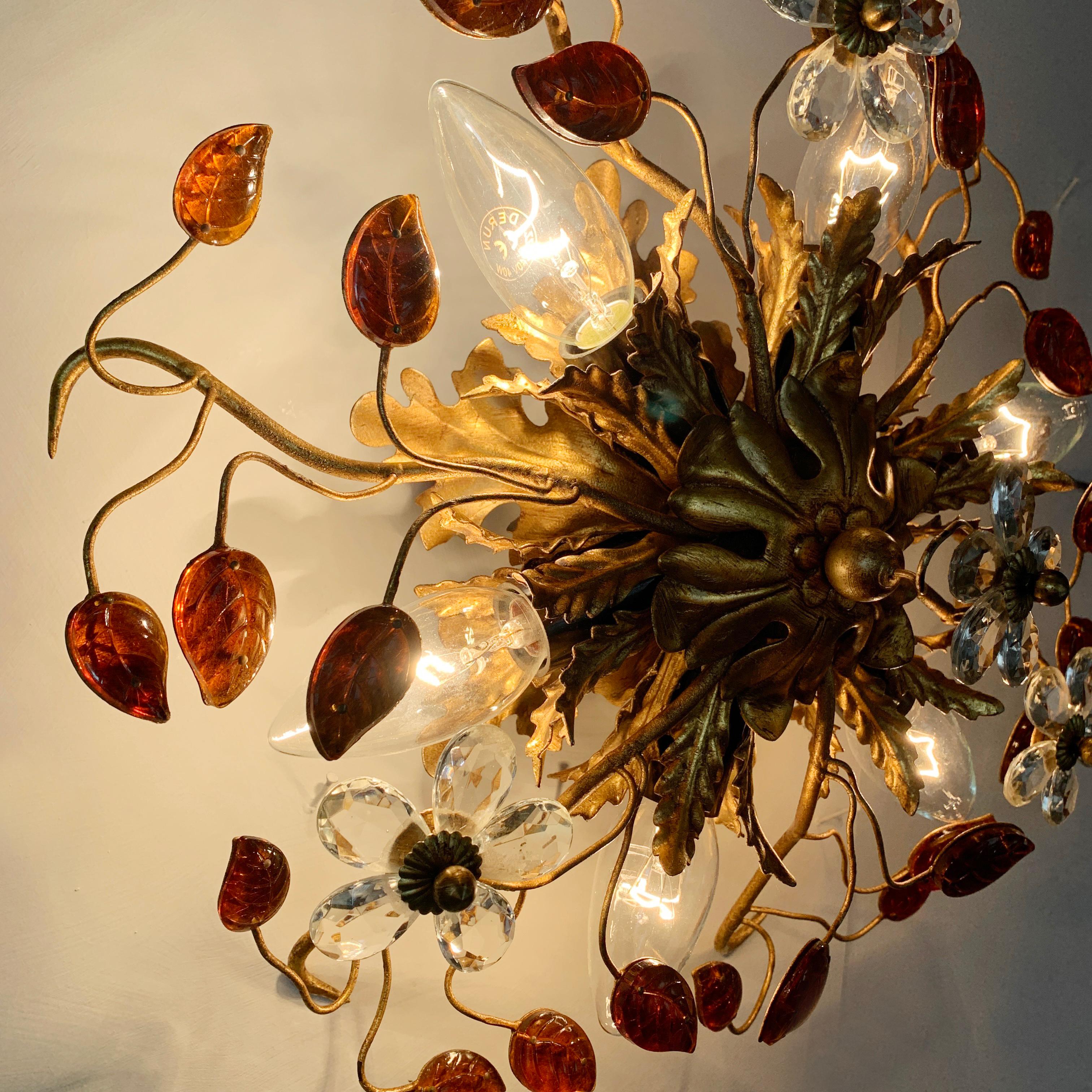 Banci Firenze Florentine Murano Glass Flushmount In Good Condition In Hastings, GB