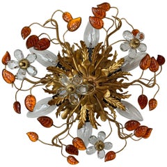 Banci Firenze Florentine Murano Glass Flushmount