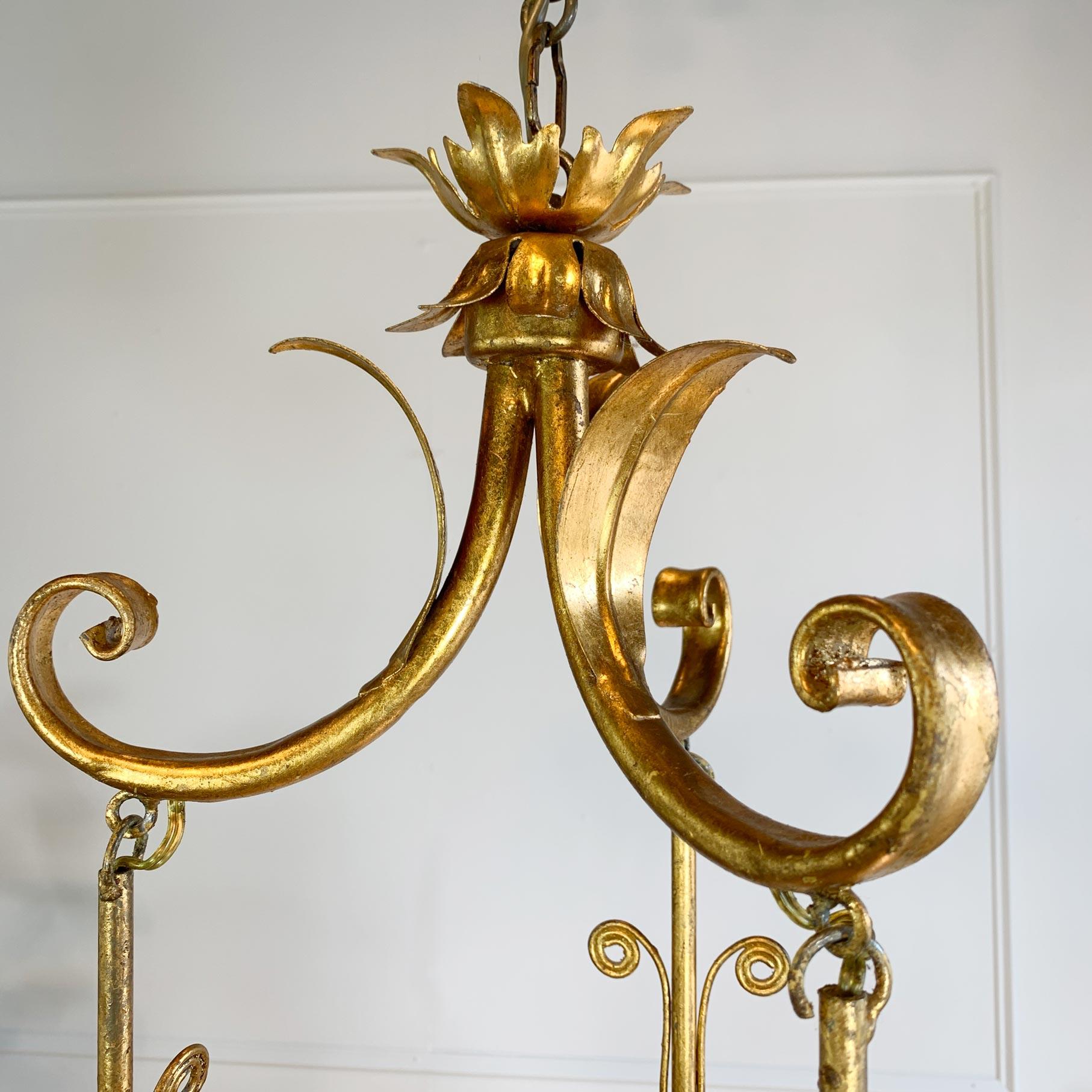 Banci Firenze Gold Globe Triple Pendant Light For Sale 1