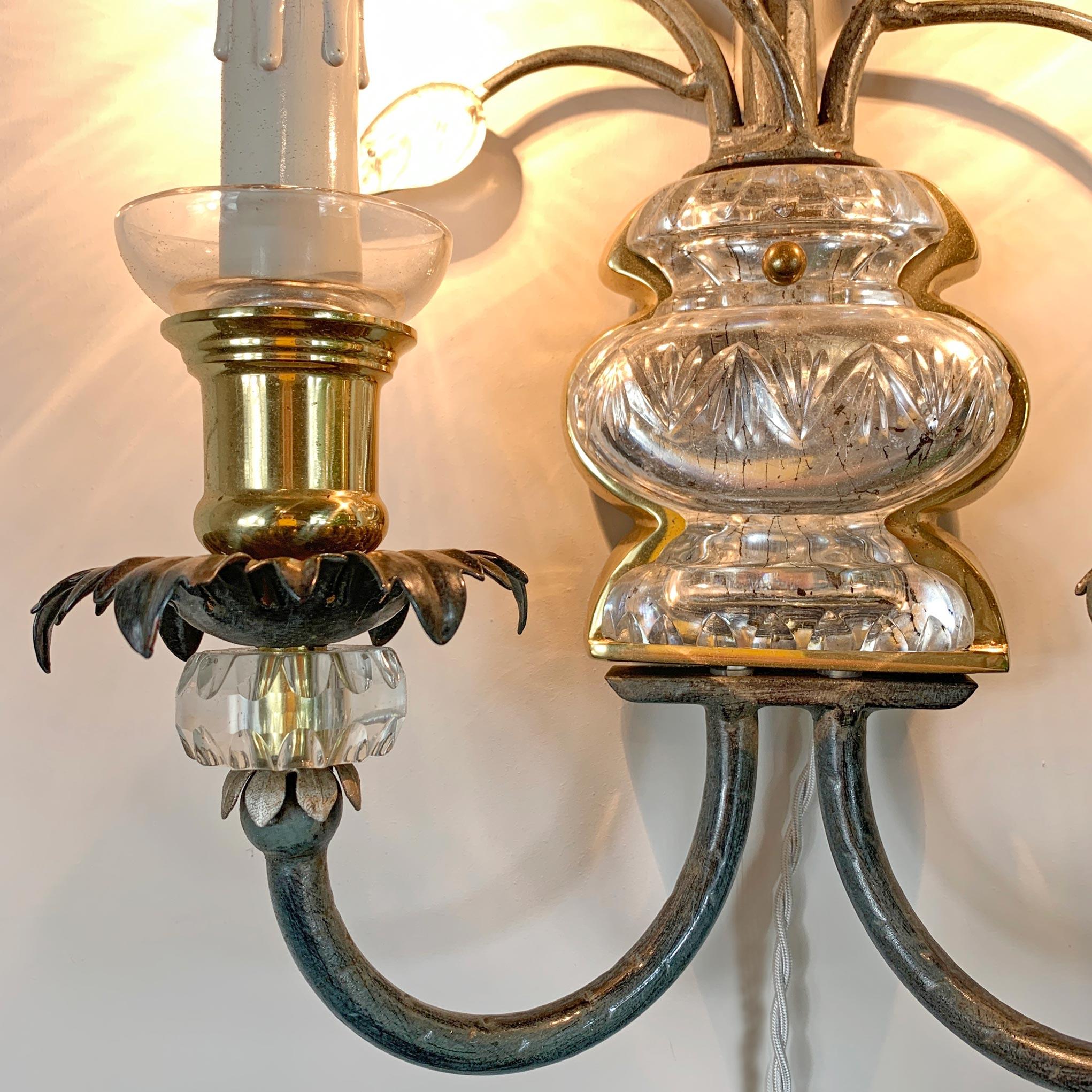 Banci Firenze Murano Flower Wall Sconce In Good Condition For Sale In Hastings, GB