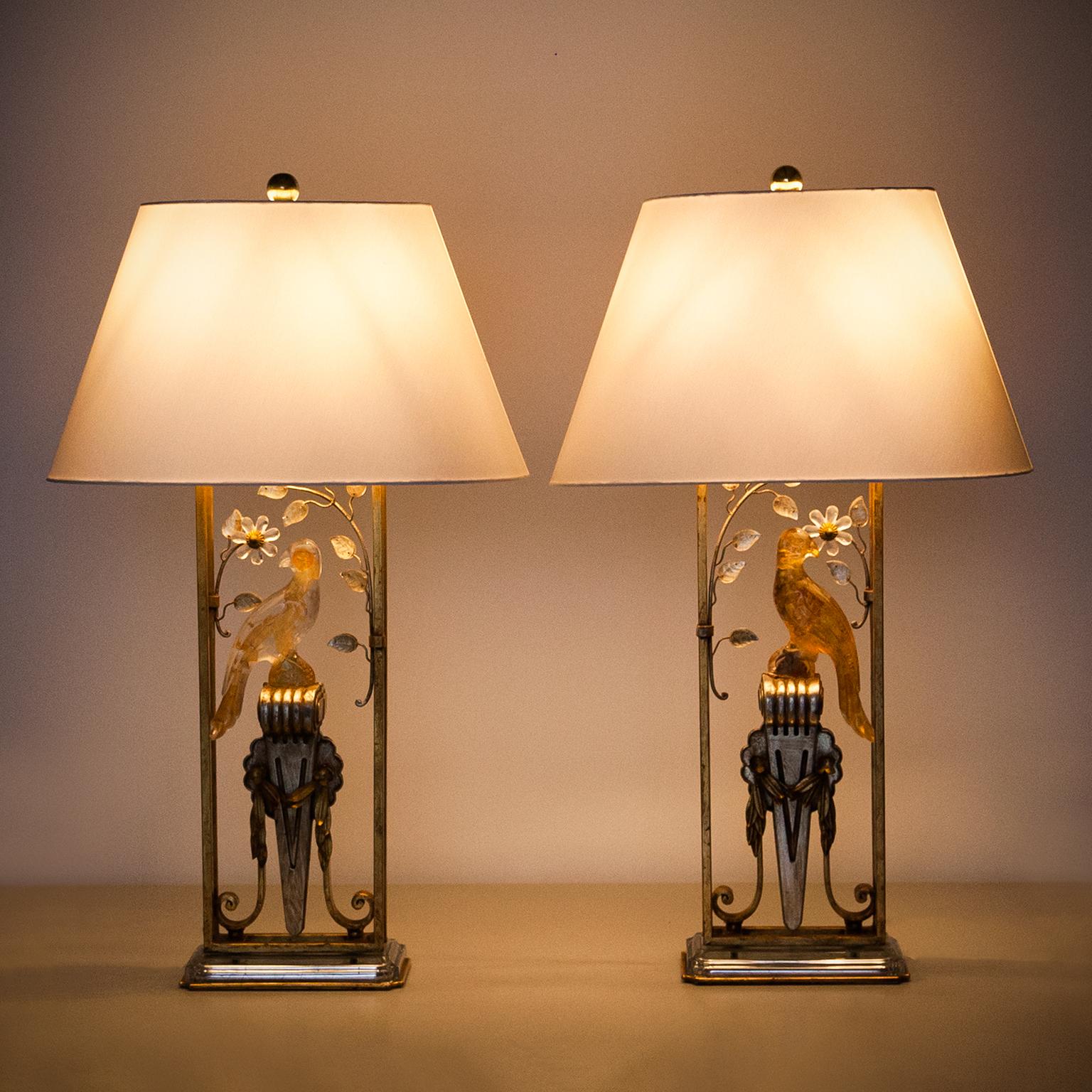 Lampada da tavolo floreale Banci Italia 1960s in vendita 4