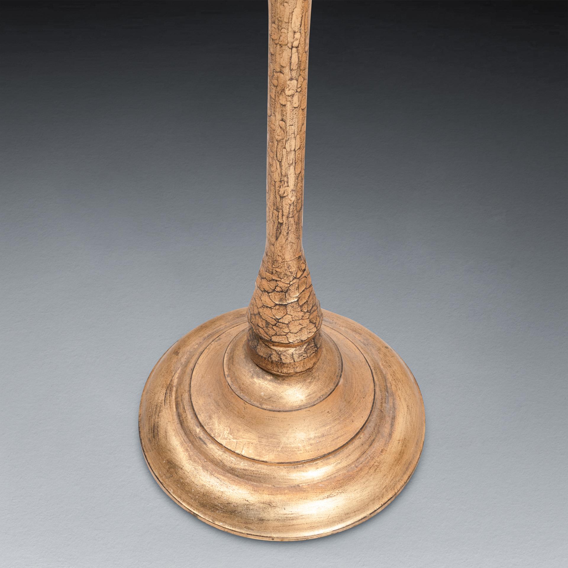 Banci : ancien lampadaire en bronze doré  Avec abat-jour en verre - 1950/70 en vente 2