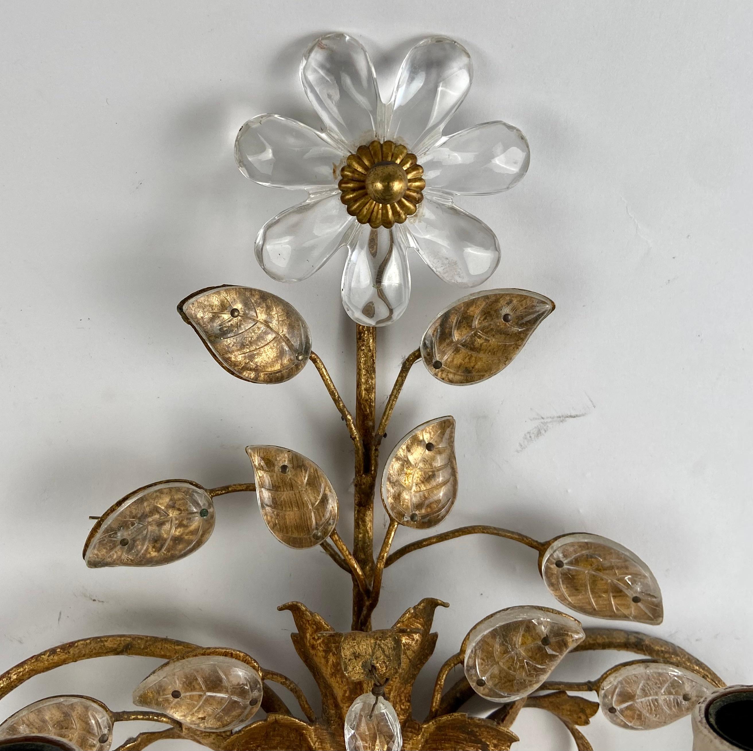 Banci wall lamp, gilt and silvered In Good Condition For Sale In 'S-HERTOGENBOSCH, NL