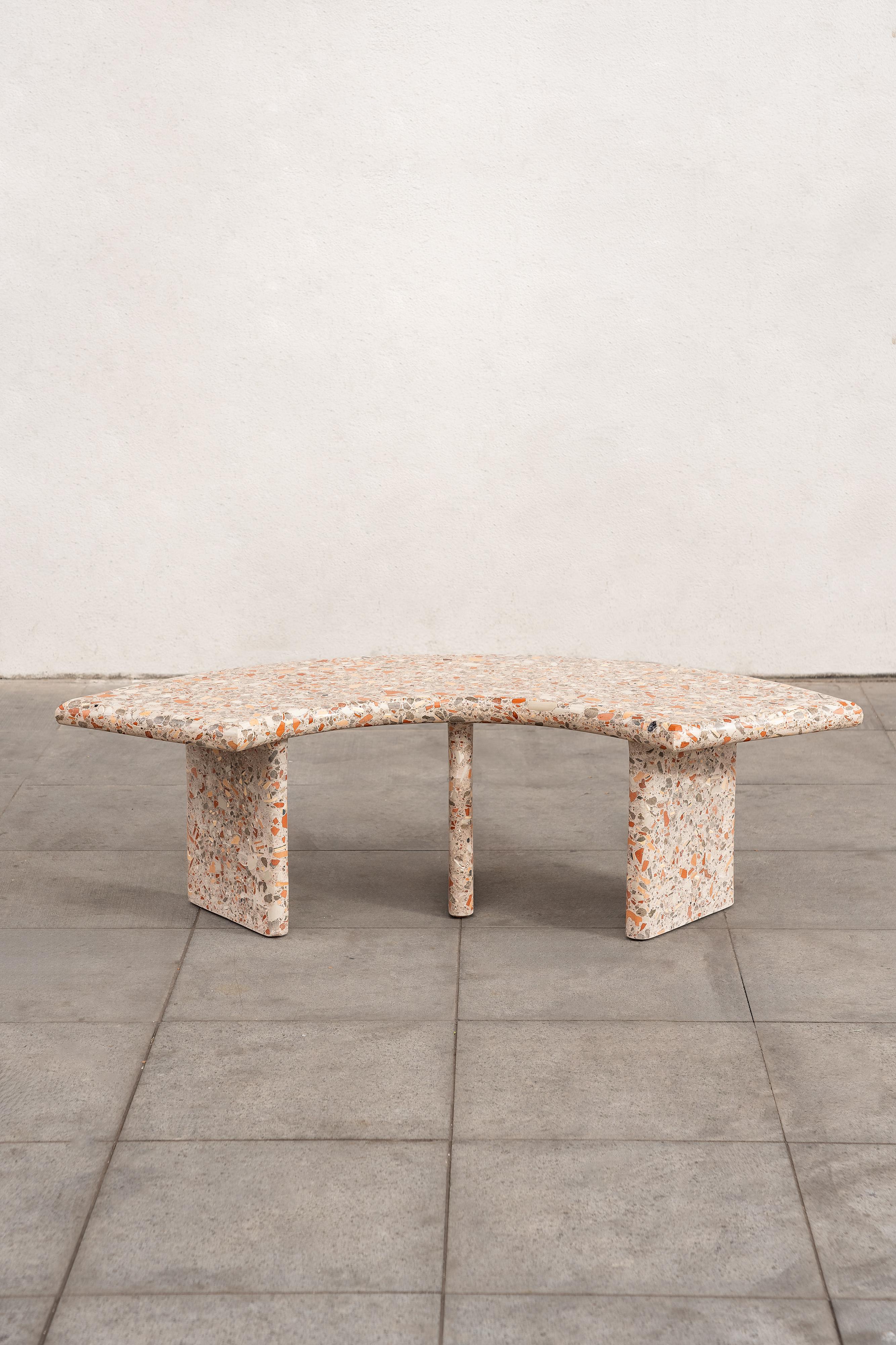 The ‘Brut’ collection by Assimply Studio transforms demolition waste from masonry walls into unique pieces of furniture. These materials, which were once house structures, are given a new lease of life by being carefully processed and transformed