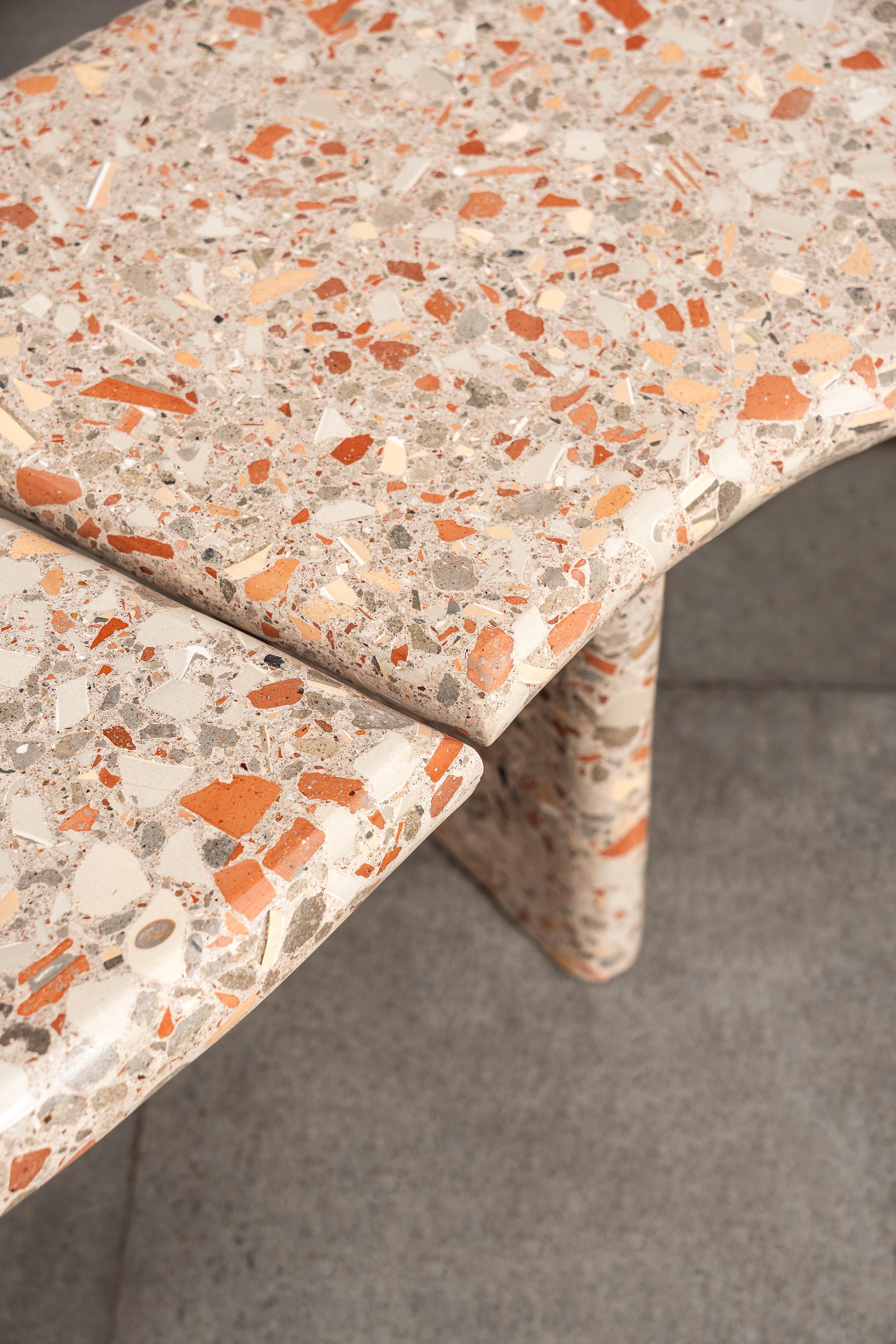 XXIe siècle et contemporain Brut Terrazzo Bench en vente