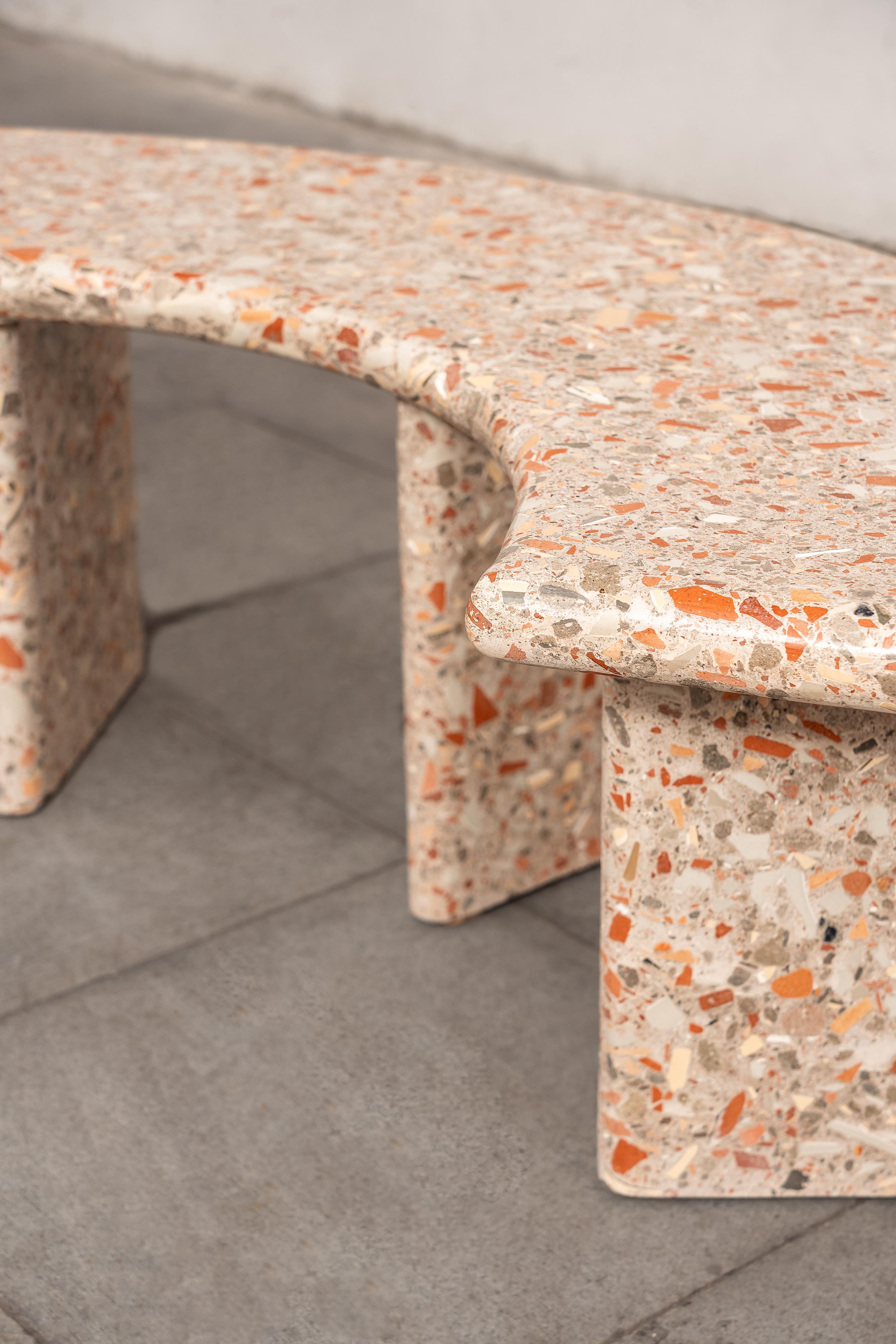 Brut Terrazzo Bench en vente 1