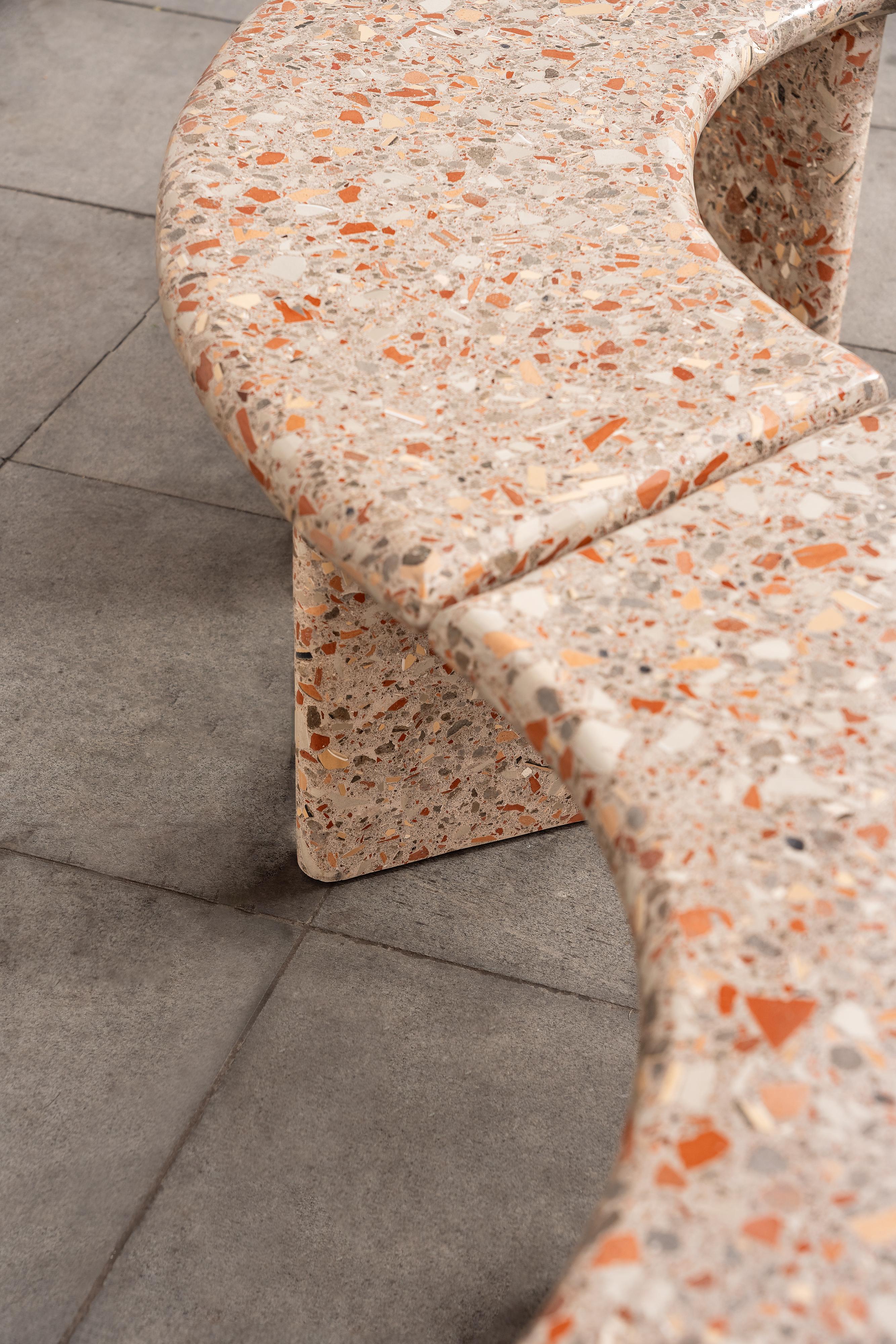 Brut Terrazzo Bench en vente 3