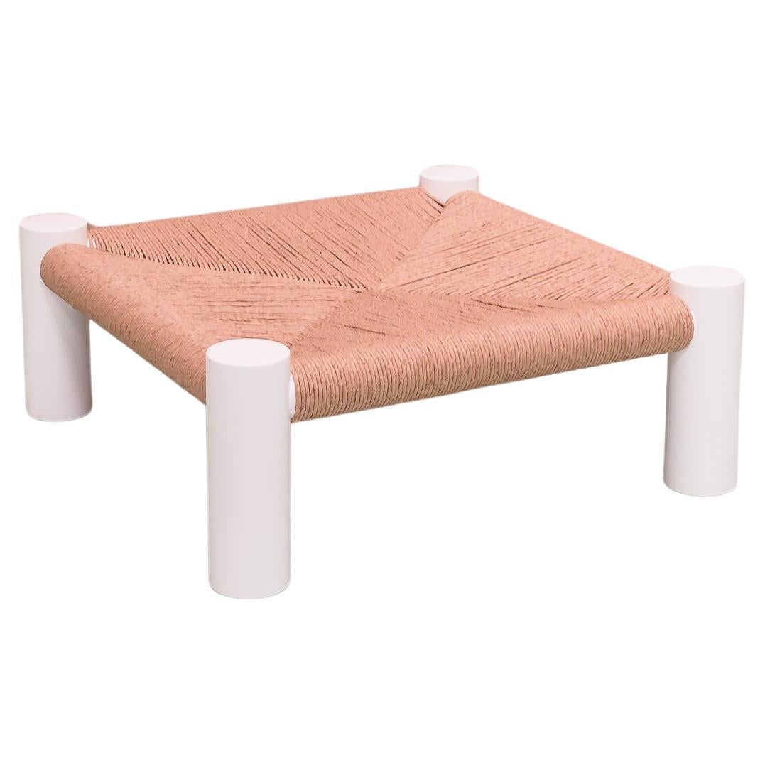 Banco Guarujá - Tabouret ou table d'appoint en blanc par Aurelio Martinez Flores en vente