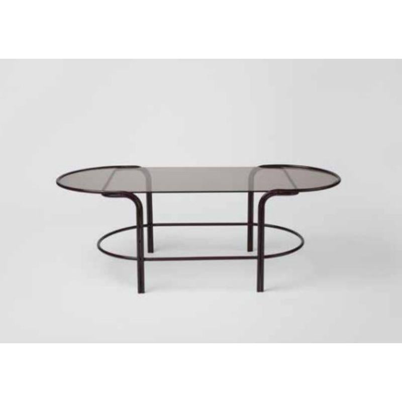 Bancroft table by Laun ( Handmade in Los Angeles )
Hollywood Collection
Dimensions: H.38 D.50 W.95 cm
Materials: Powdercoated Stainless Steel, Glass

Also Available: All pieces are made to order. Custom sizing and finishes upon request.

The