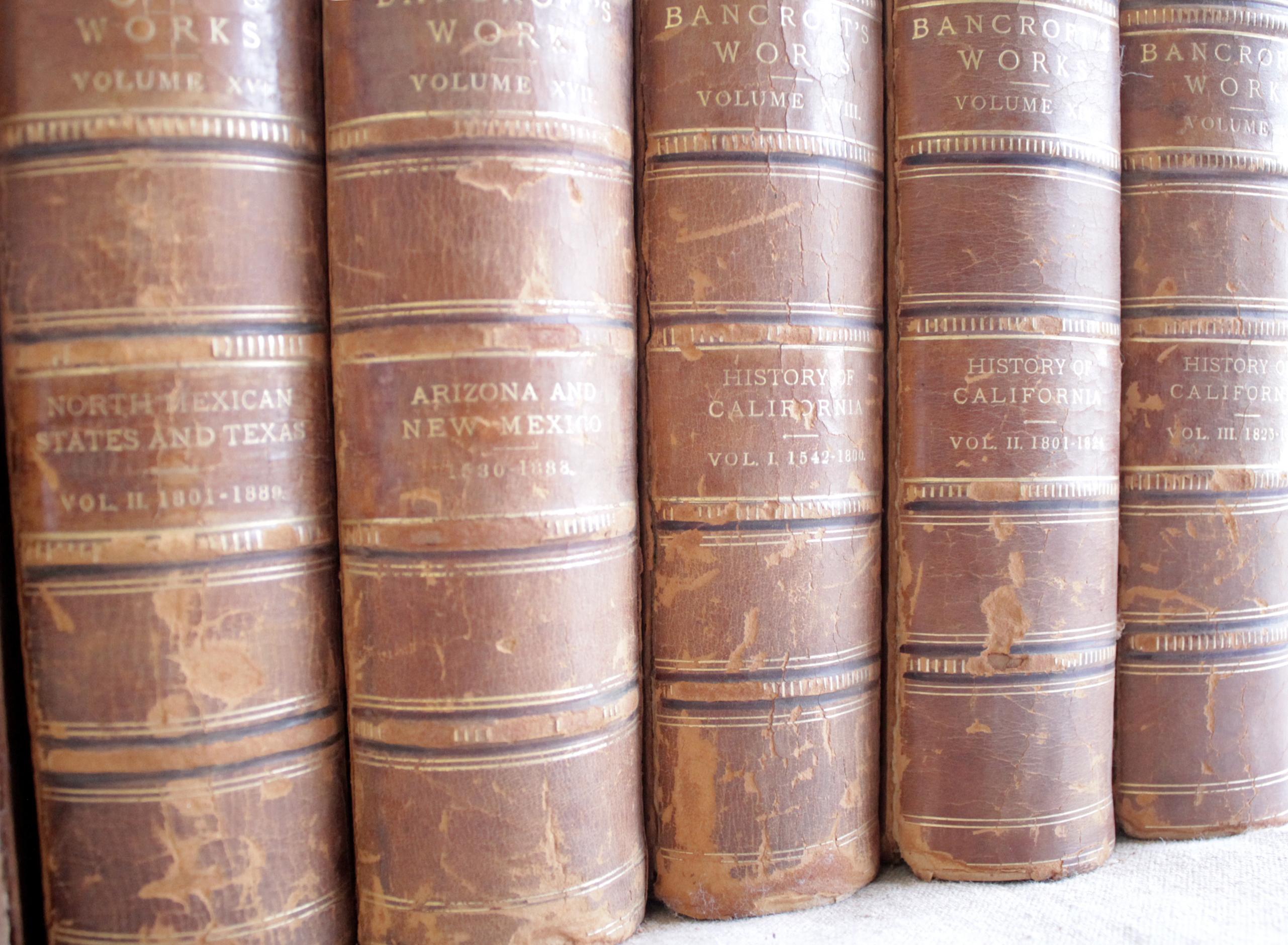 19th Century Bancroft Works Antique Leather Bound Books Volume 11 - 20