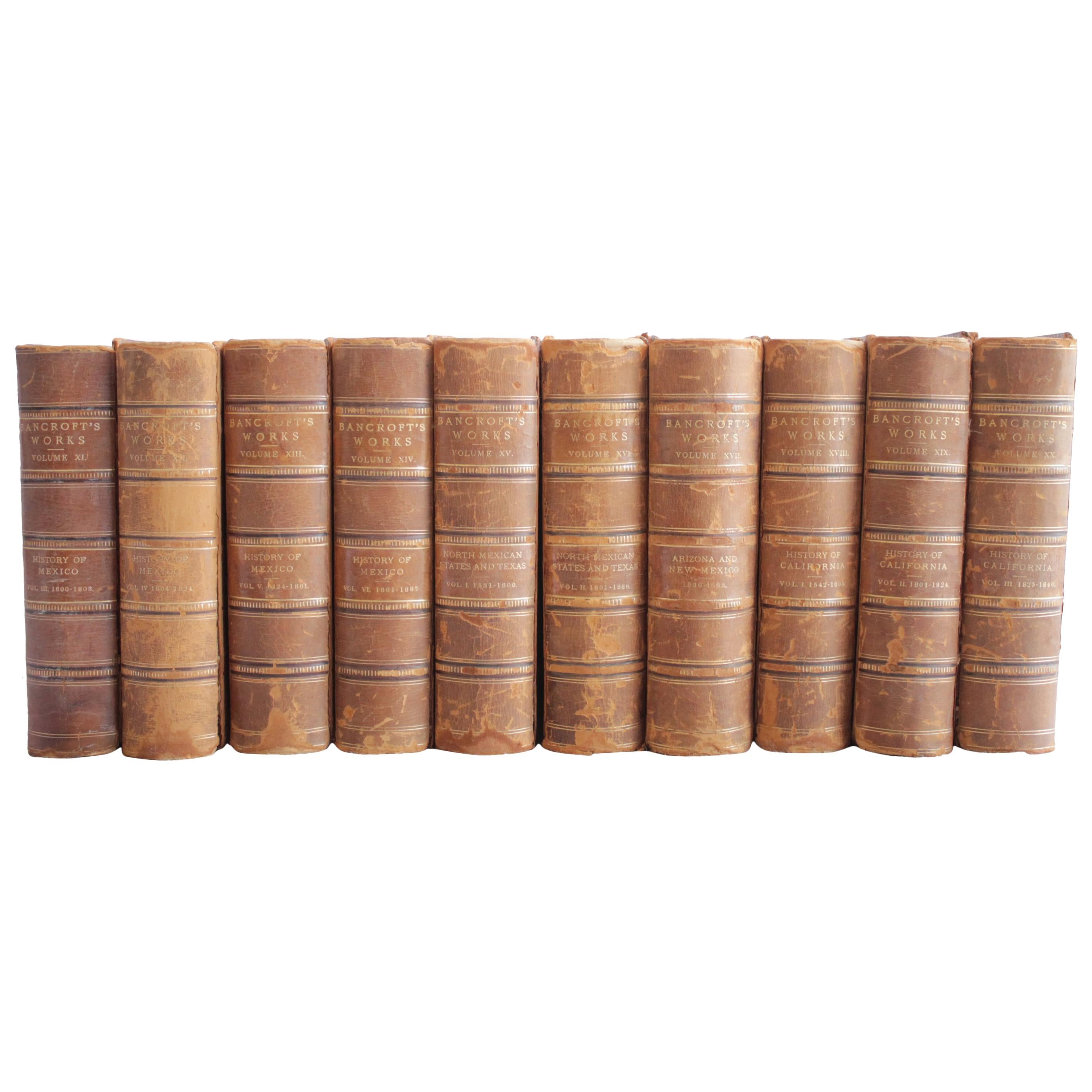 Bancroft Works Antique Leather Bound Books Volume 11 - 20