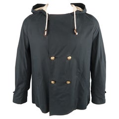Bandoulière à capuche en coton bleu marine, taille S