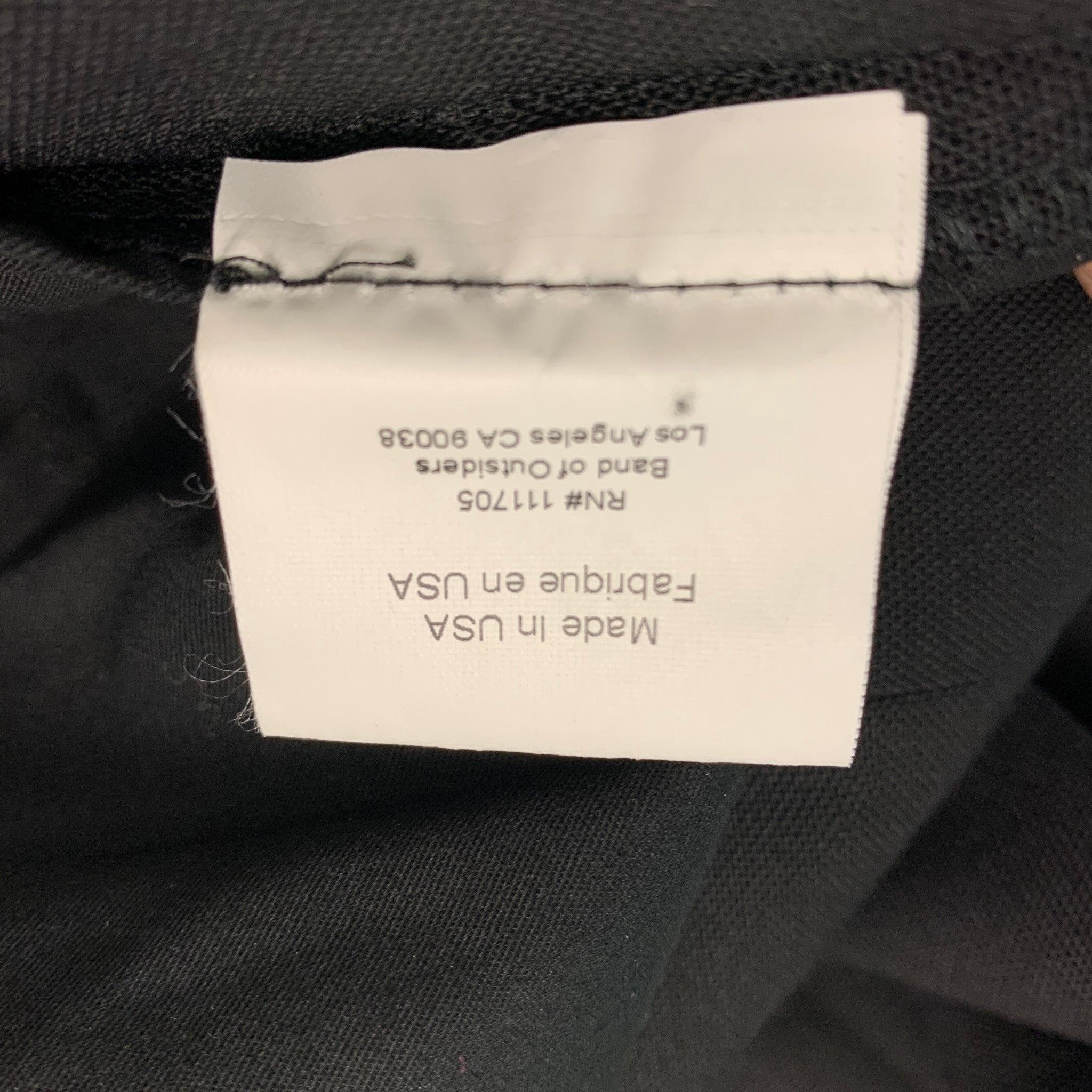 BAND OF OUTSIDERS Size 32 Black Solid Wool Zip Fly Dress Pants For Sale 1
