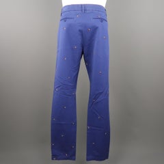 Pantaloni casual BAND OF OUTSIDERS taglia 32 in cotone ricamato con bottoni