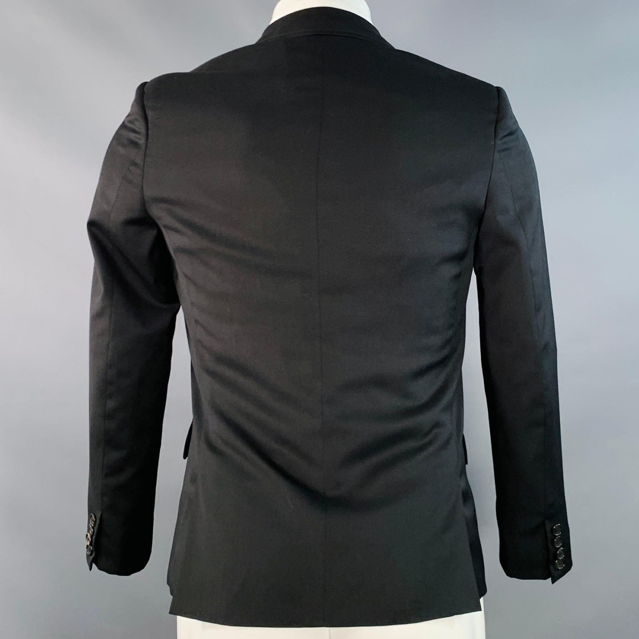 Nero BAND OF OUTSIDERS Taglia 36 Cappotto sportivo monopetto in misto lana nera in vendita