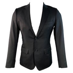 BAND OF OUTSIDERS Taglia 36 Cappotto sportivo monopetto in misto lana nera