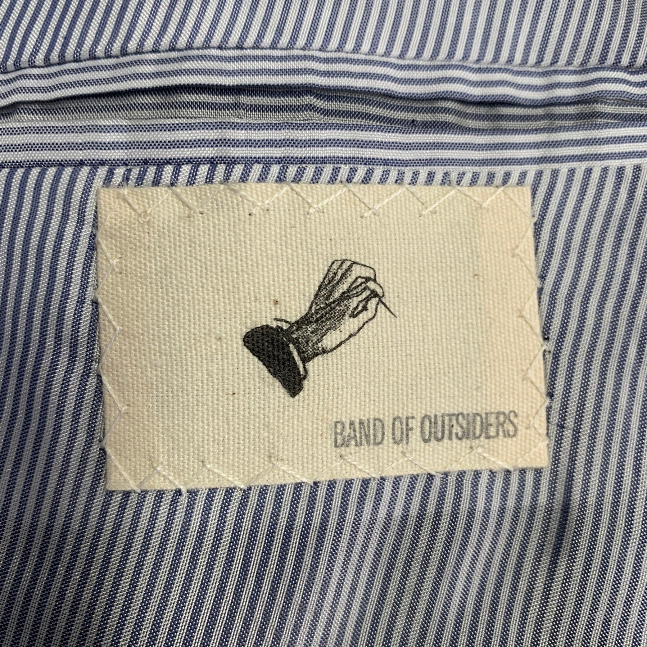 Band Of Outsiders Taille 42 Costume en laine à carreaux gris et noir en vente 4