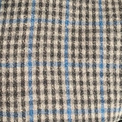 BAND OF OUTSIDERS Size M Grey Blue Plaid Cotton One Pocket Long Sleeve Shirt