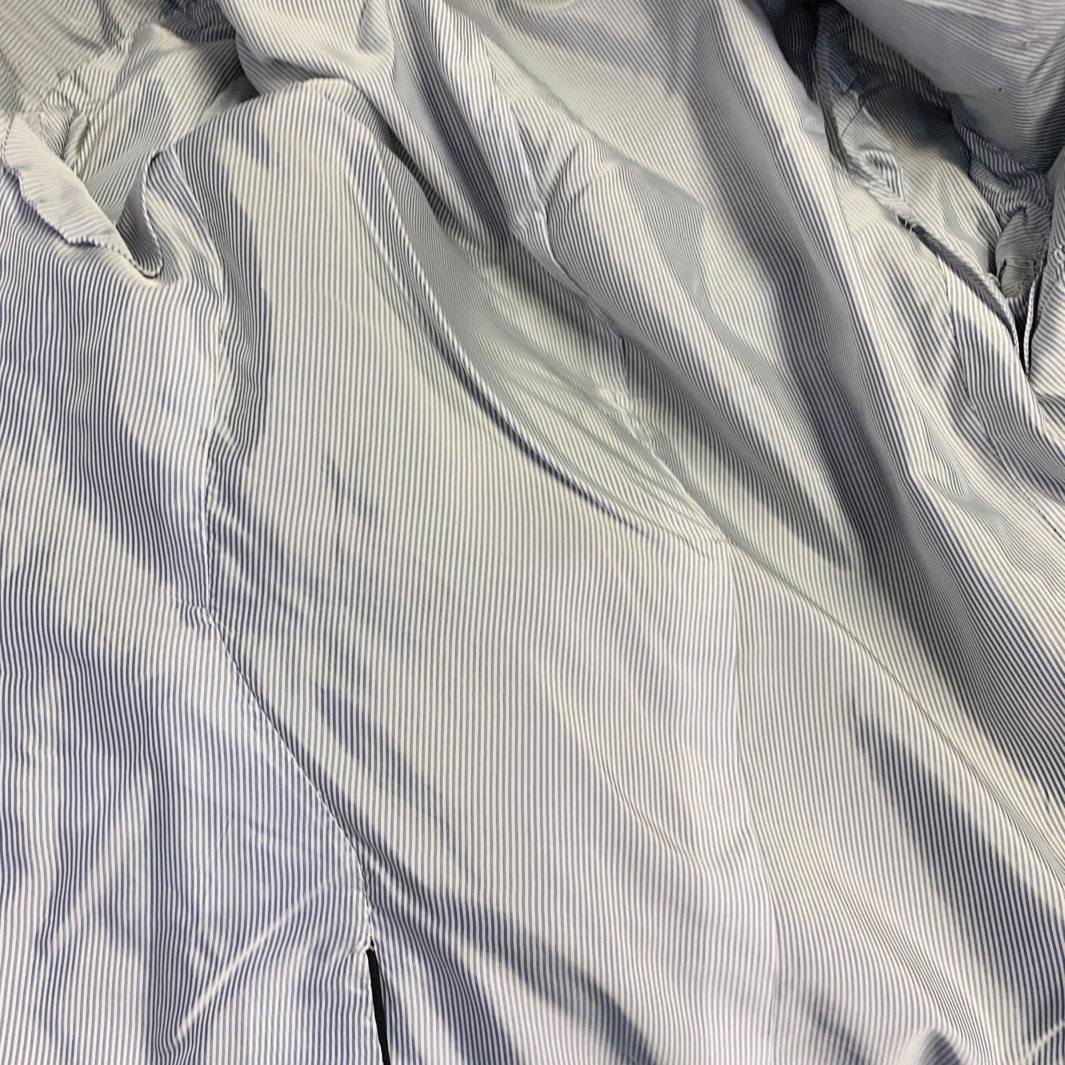 BAND OF OUTSIDERS Costume à revers échancré en laine sergée noire Taille XS en vente 6
