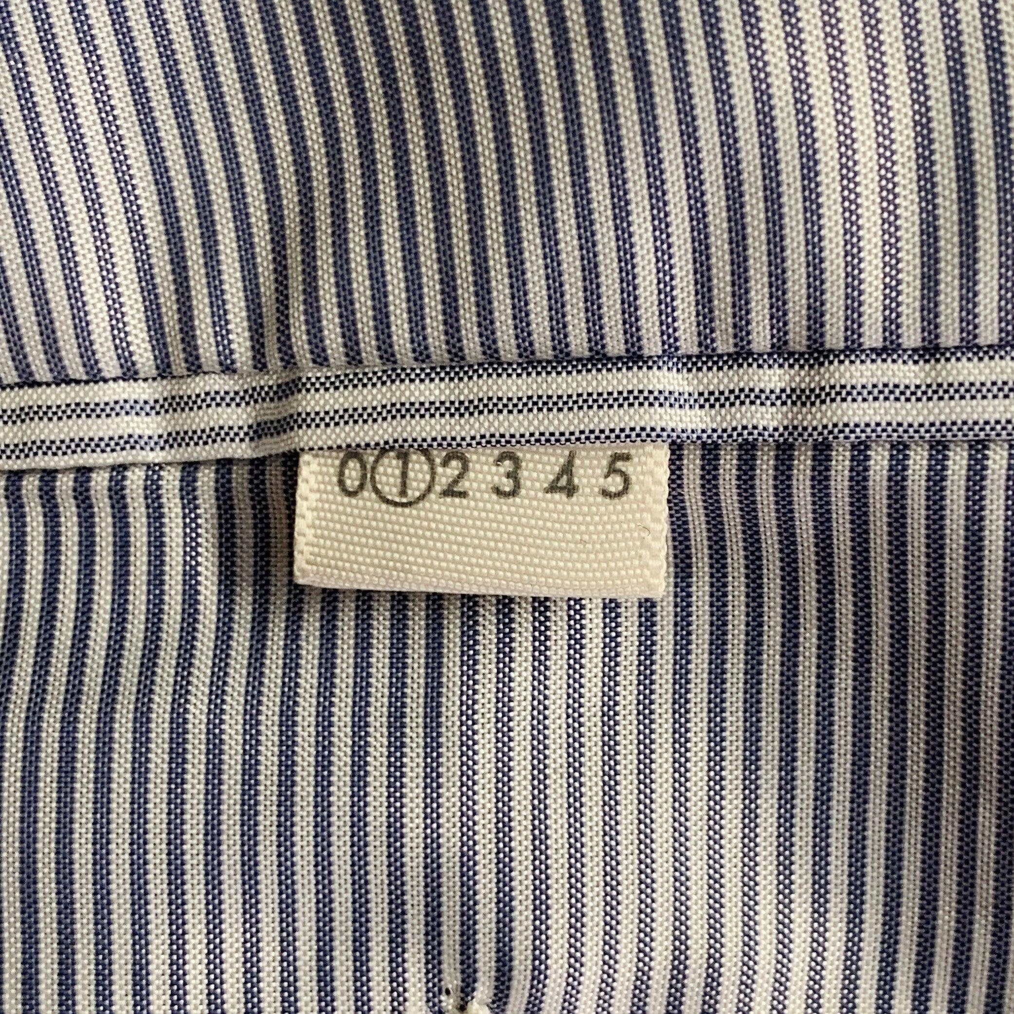 BAND OF OUTSIDERS Costume à revers échancré en laine sergée noire Taille XS en vente 4