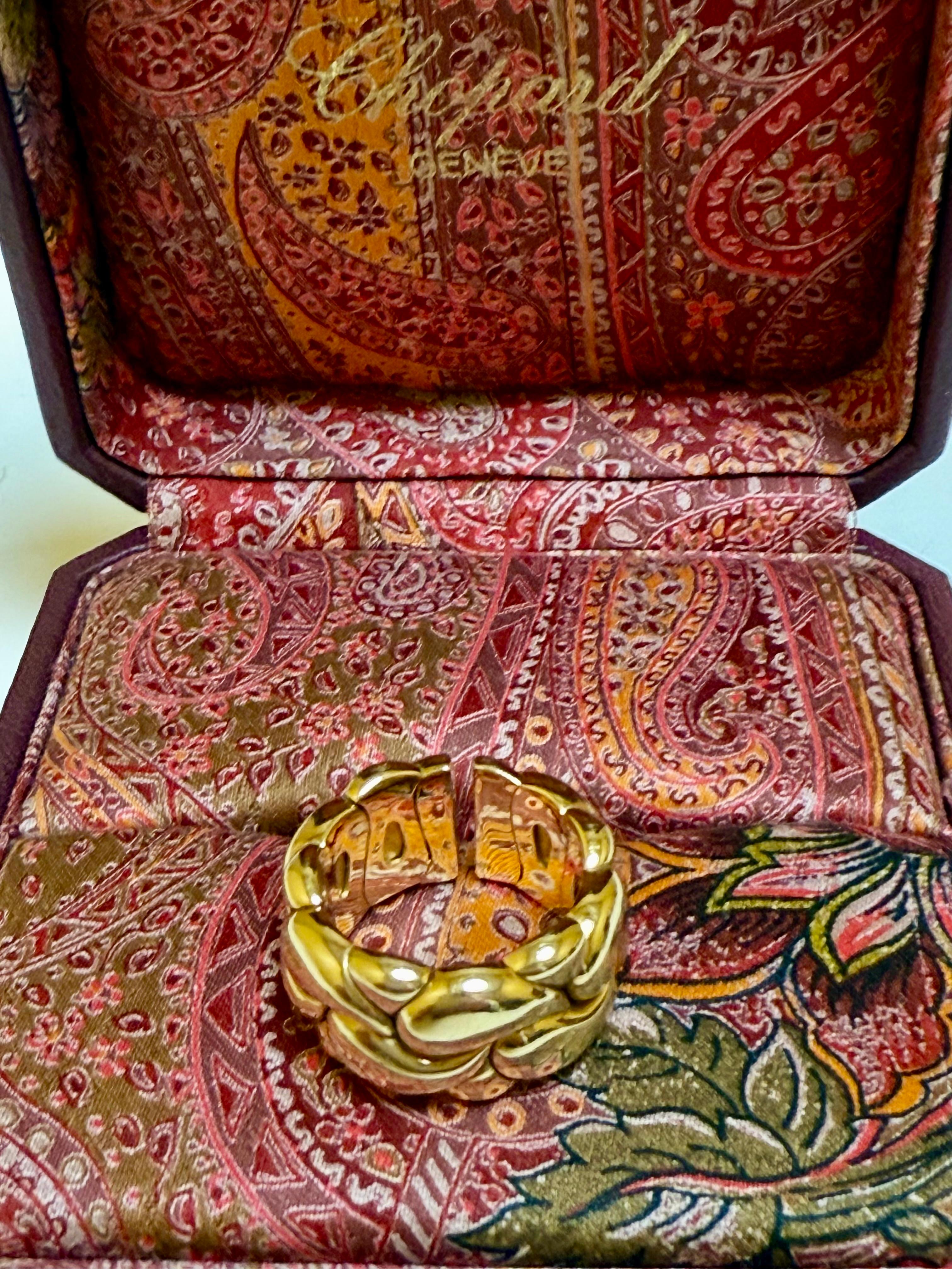 Chopard, bague jonc Casmir en or jaune 18 carats en vente 8