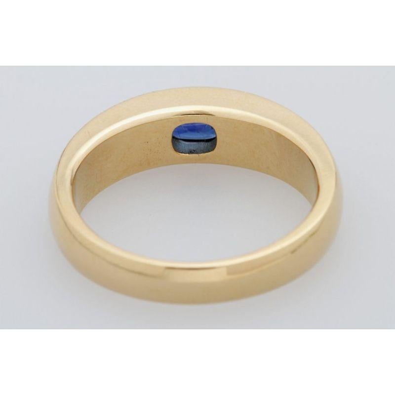 Modern Band Ring, Especially with 1 Very Fine Ceylon Sapphire For Sale