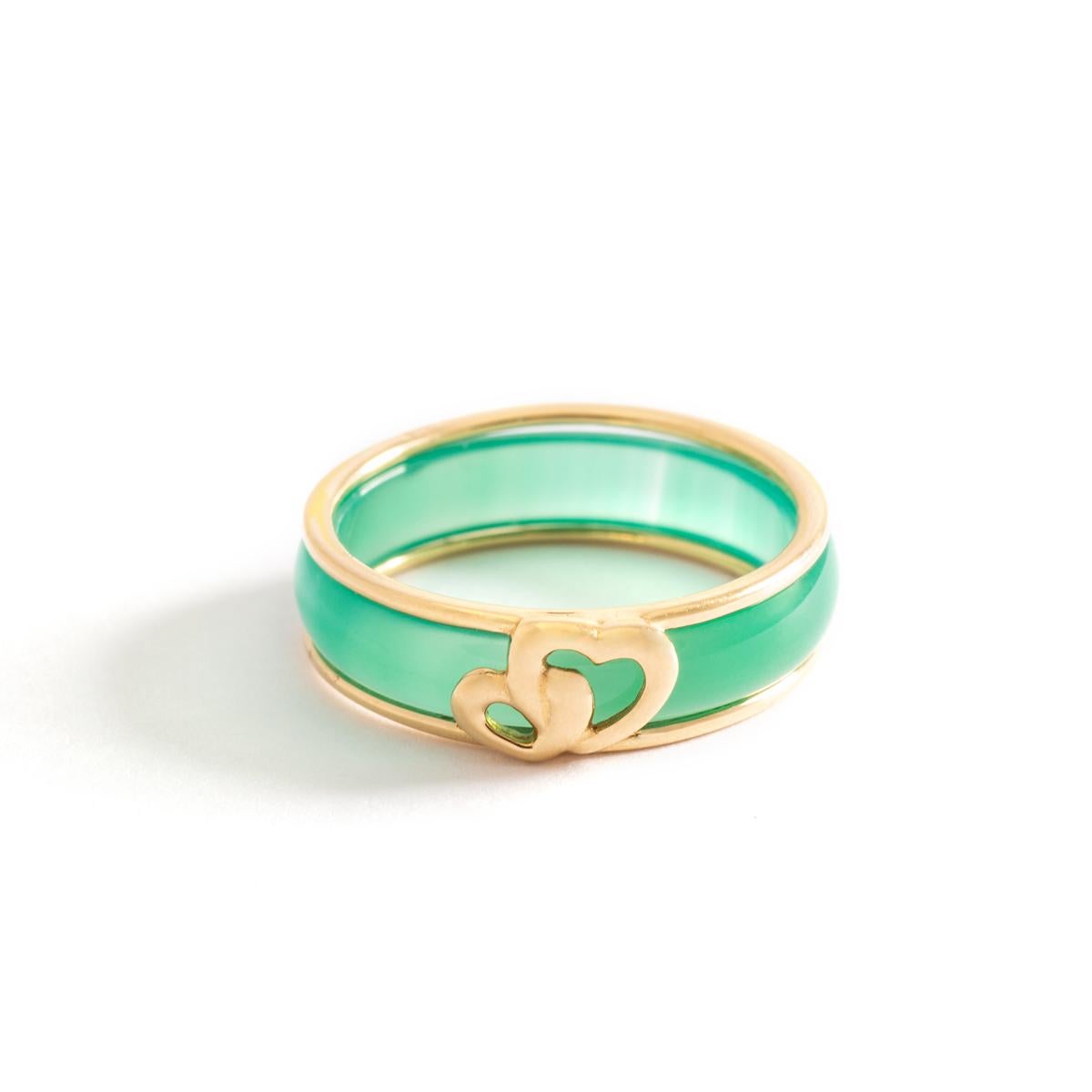 Gelbgold-Ringbandring 8