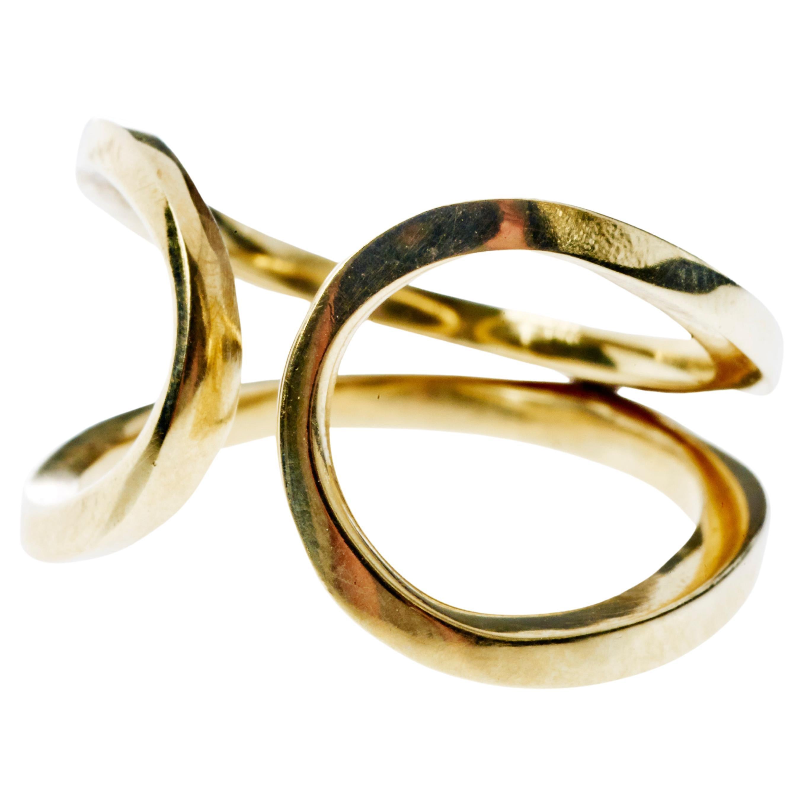 Ring Band Ring Gold Cocktail Ring J Dauphin