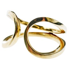 Band Ring Gold Cocktail Ring J Dauphin