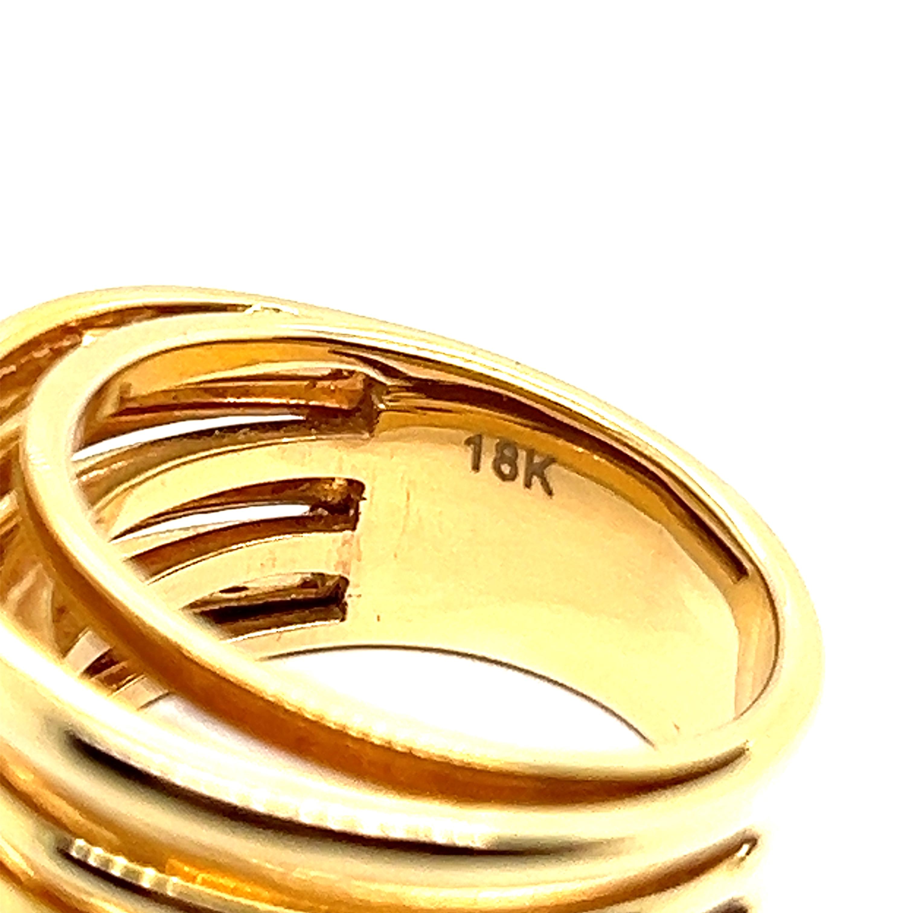 Band Ring in 18 Karat Yellow Gold In Good Condition For Sale In Lucerne, CH