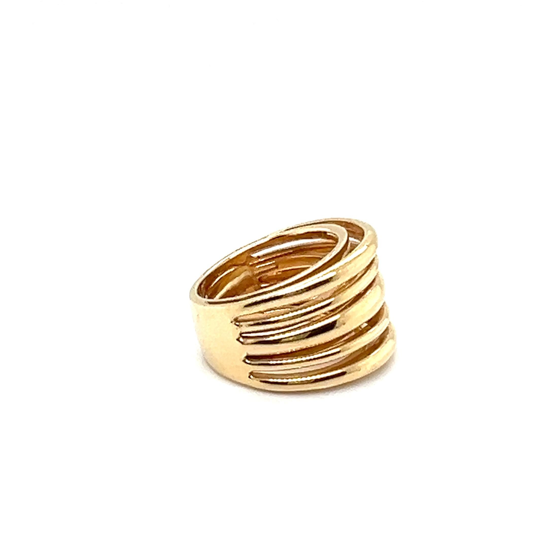 Band Ring in 18 Karat Yellow Gold For Sale 2