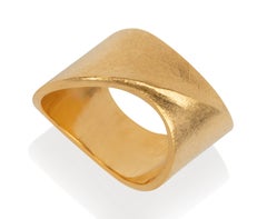 Band Ring in Brushed Gold Vermeil