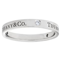 Band Ring in Platinum with 3 Diamonds, Tiffany & Co.