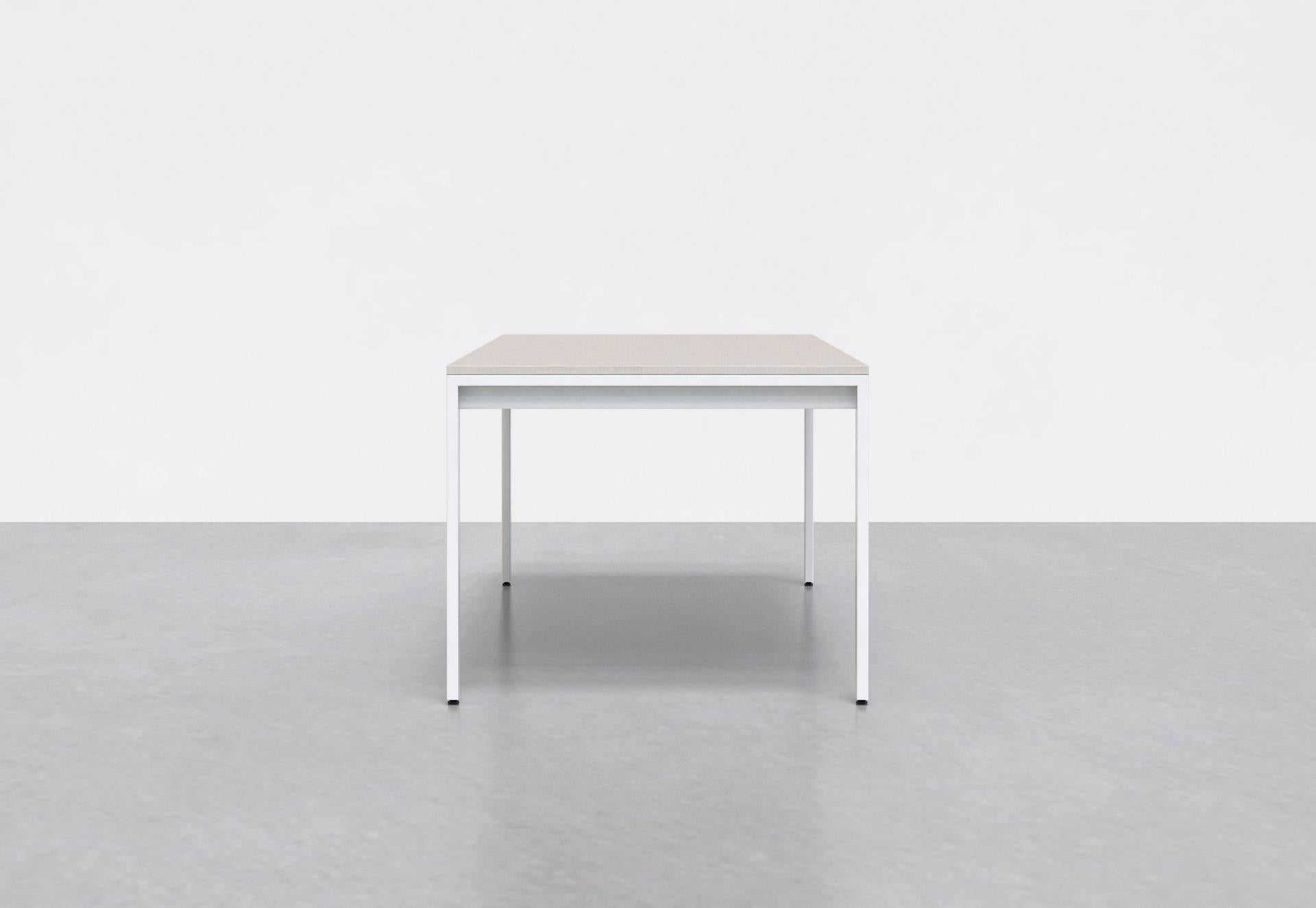 The band table is a lightweight version of our minim conference tables.

Whether you're sharing ideas or meals, the band is great for gathering the team or family. Made with commercial grade materials and a sturdy steel base.