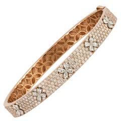 Bracciale in oro bianco e rosa 18K Diamond per lei