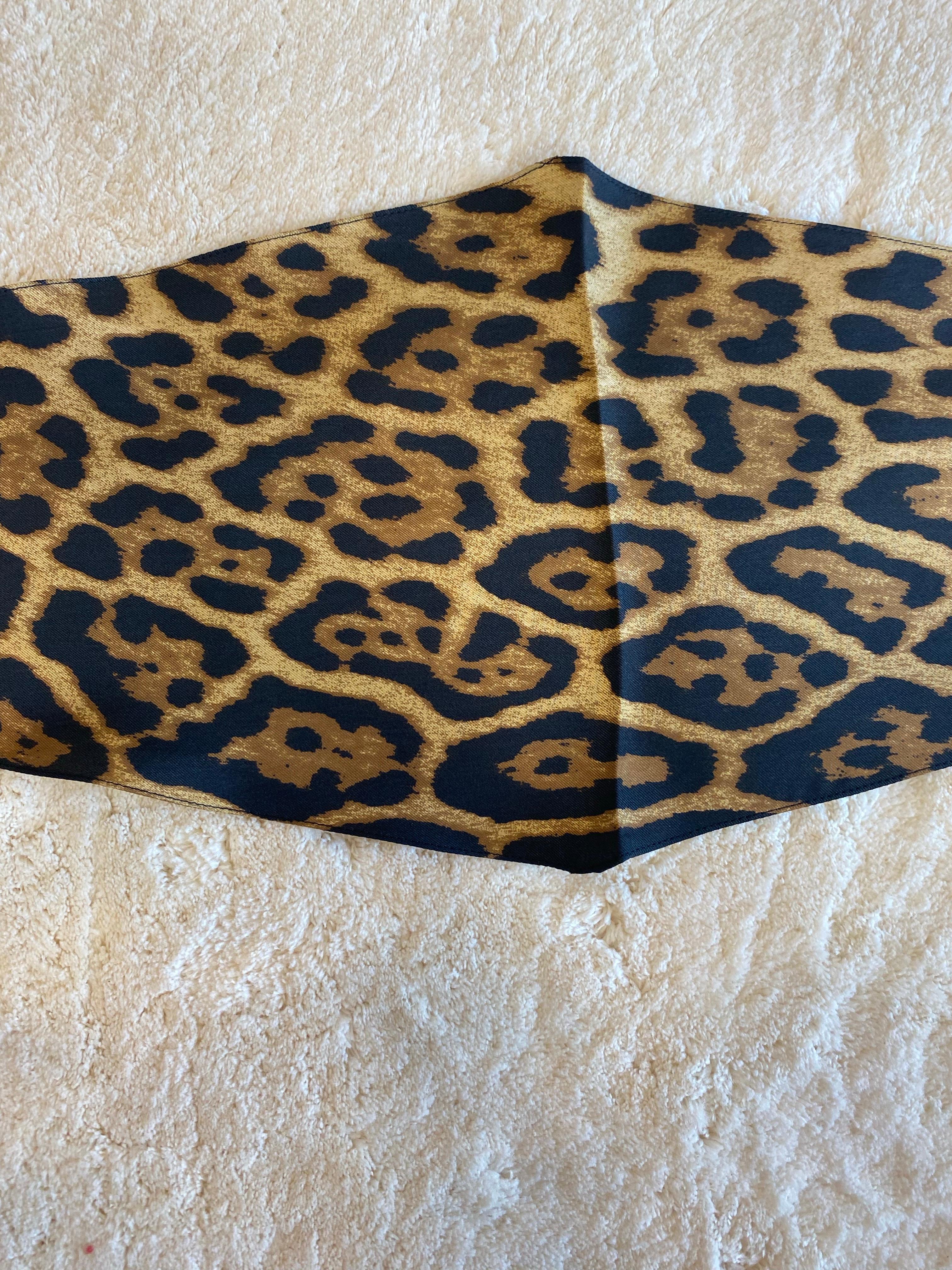 Femenino o masculino Bandeau Saint Laurent Leopardo Marrón y Negro. en venta