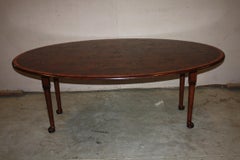 Banded Oval English Oak Padfoot Dinning Table