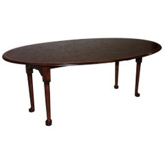 Banded Oval English Oak Padfoot Dinning Table