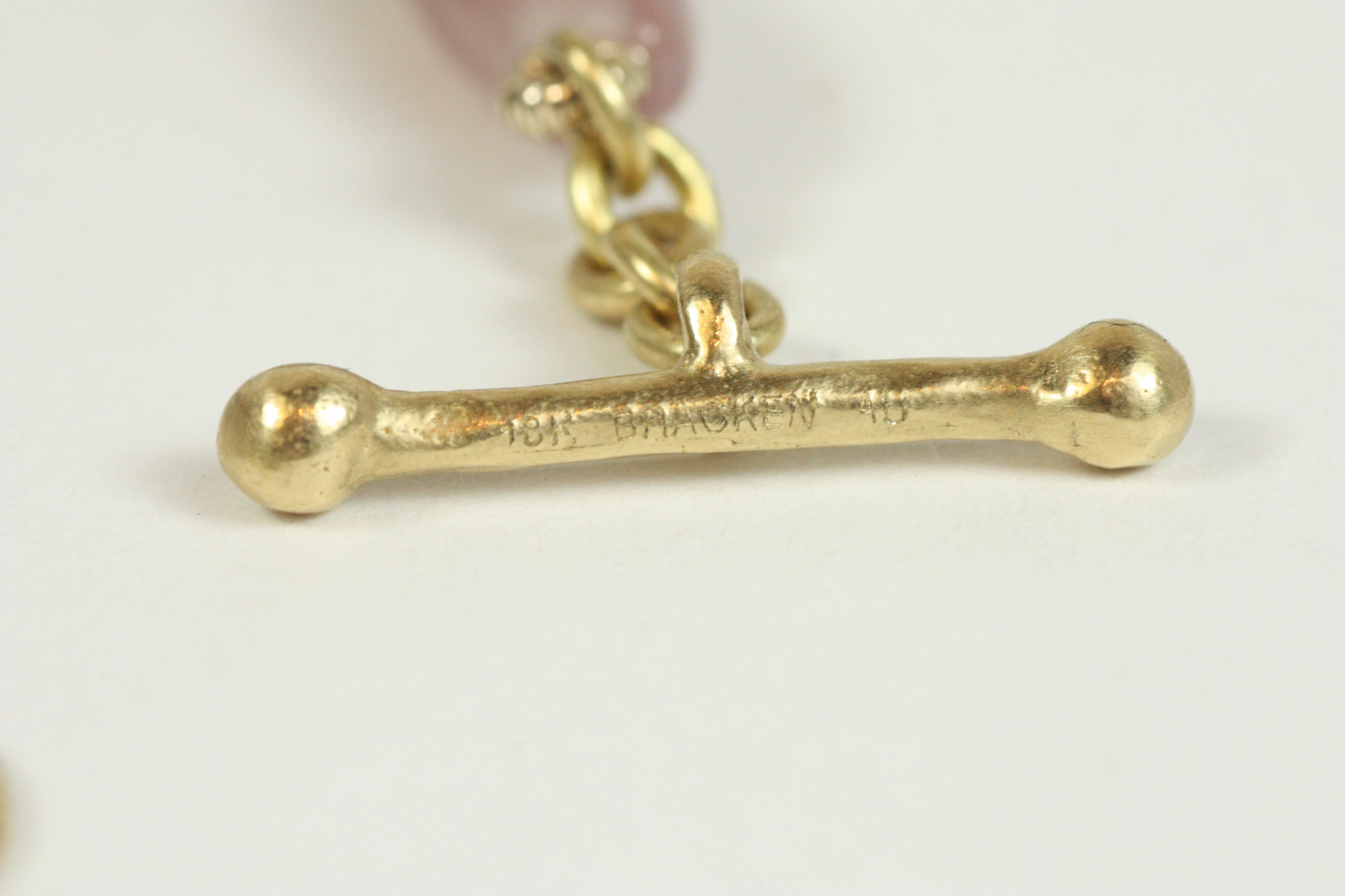 Collana a bande di agata e pepite d'oro con perline da 16