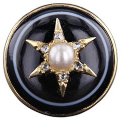Bague étoile en agate en or 14k