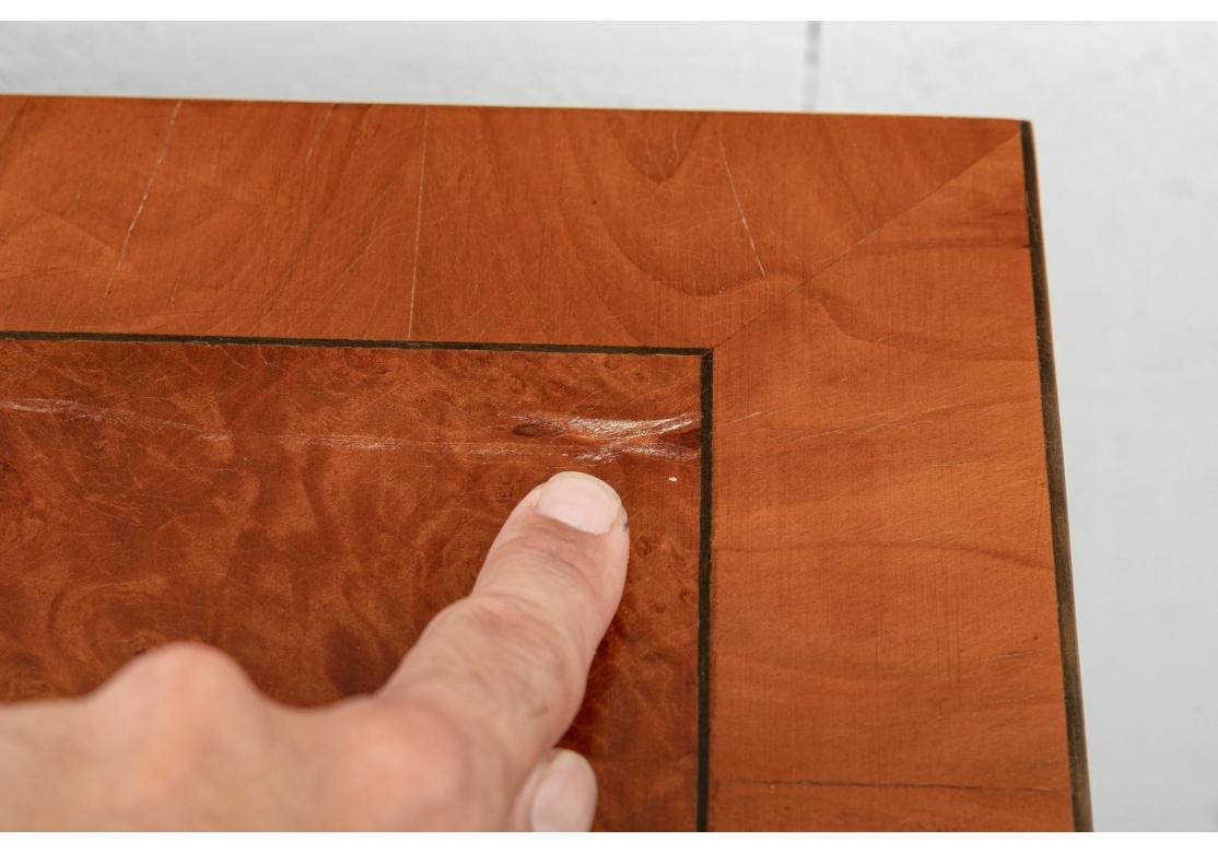 Cassapanca a fascia in legno di radica con arco in vendita 5