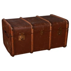 Vintage Banded Cabin Trunk